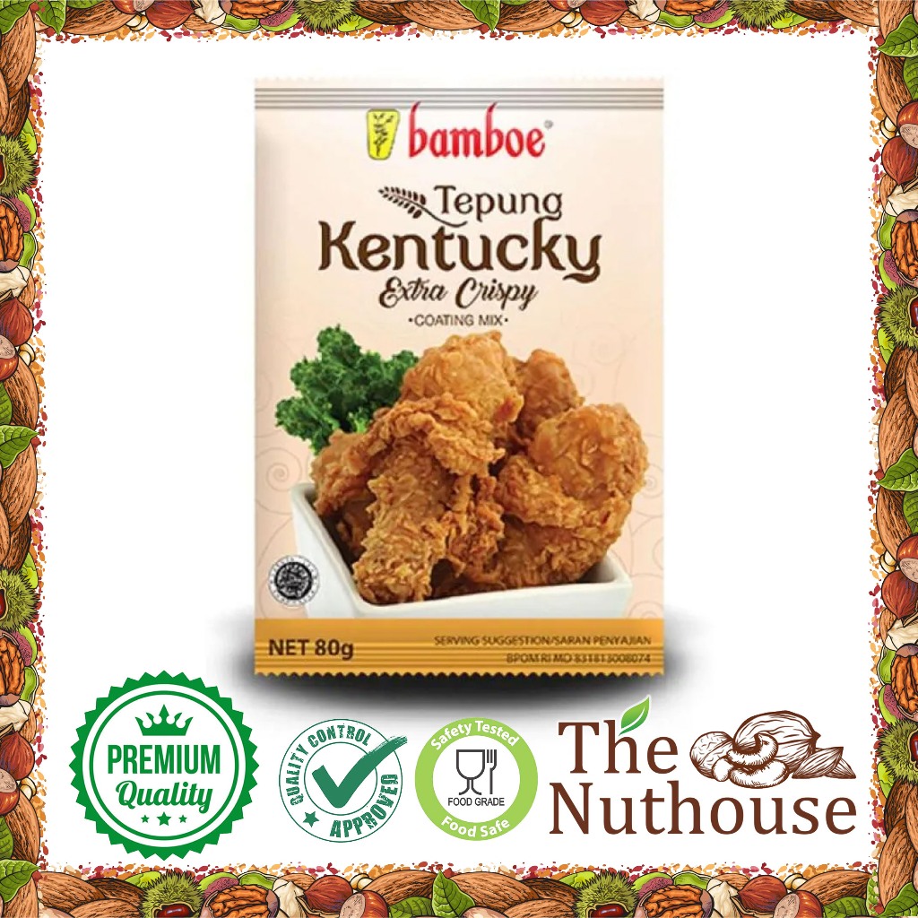 

BAMBOE Tepung Bumbu Kentucky Coating Mix 80gr [EXTRA CRISPY + HALAL]