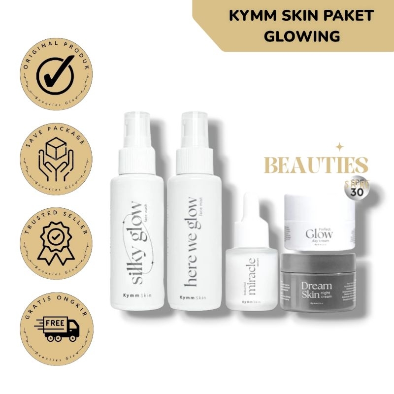 PAKET GLOWING LENGKAP BY KYMM SKIN (5 item)