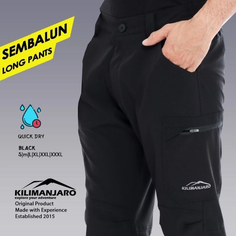 Celana gunung panjang Kilimanjaro Sembalun - Quickdry stretch