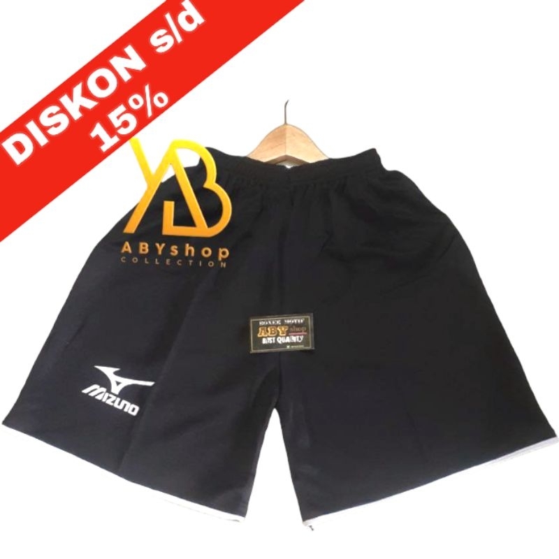 Celana pendek boxer pria  | Celana kolor pria motif polos hitam