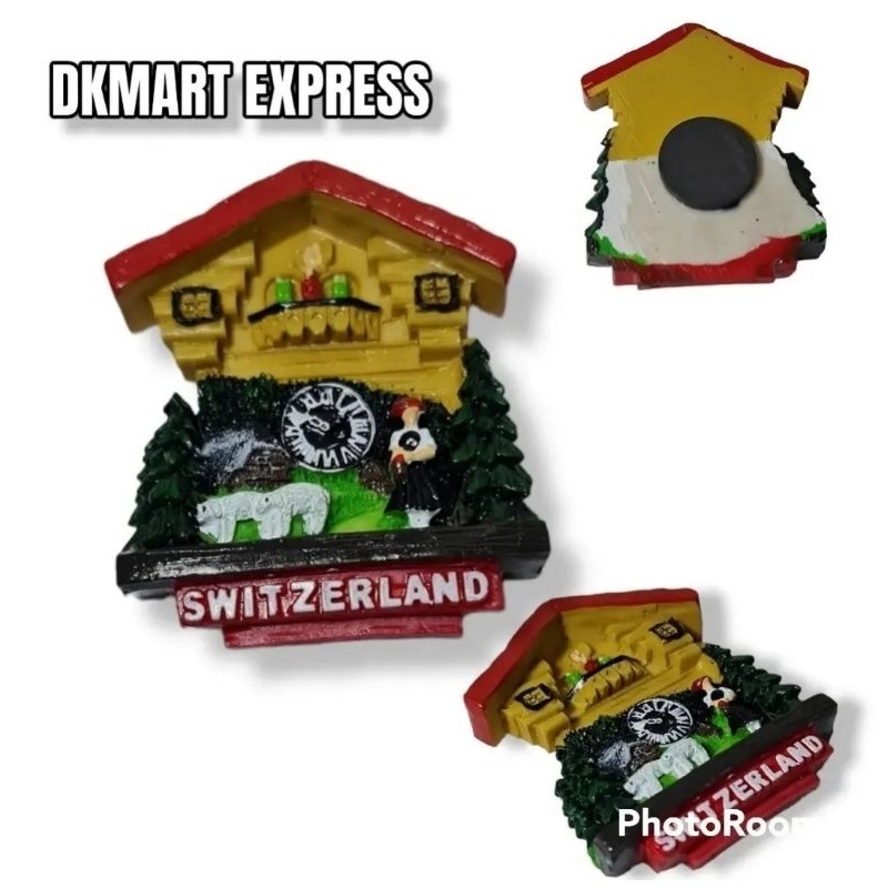 Tempelan kulkas swiss magnet Switzerland magnet swiss souvenir Switzerland magnet kulkas Switzerland