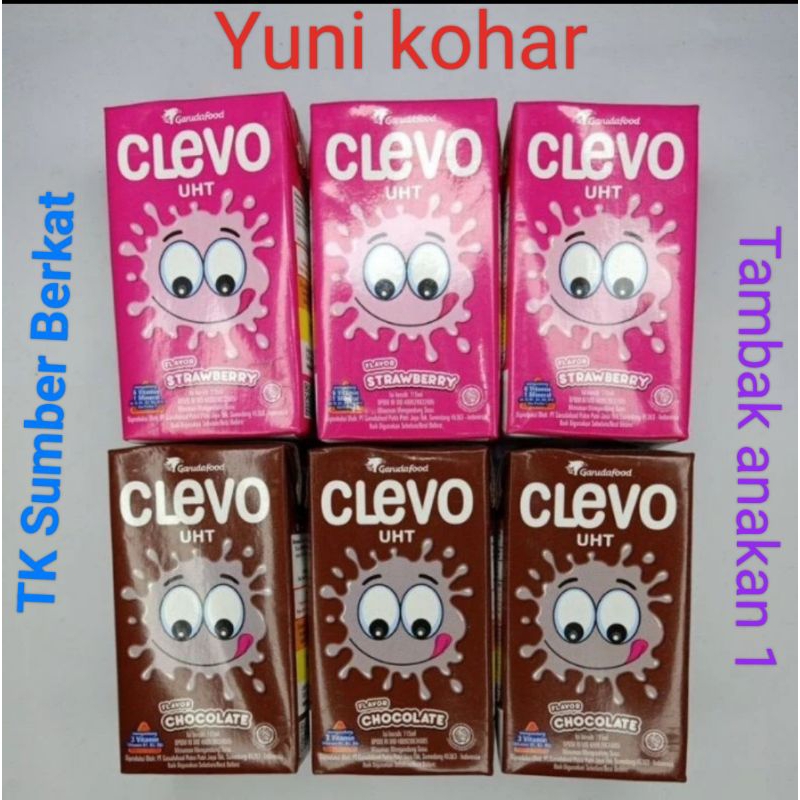 

susu clevo uht 115 ml isi 40 pcs