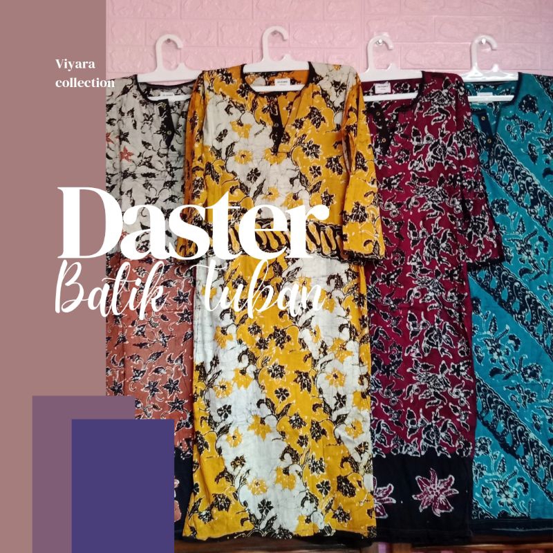 (L) Daster Panjang Batik Tuban Kancing Dada