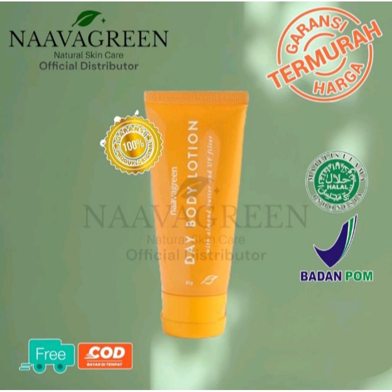 Naavagreen Day BodyLotion / Body Lotion Naavagreen/ Pencerah Area Badan