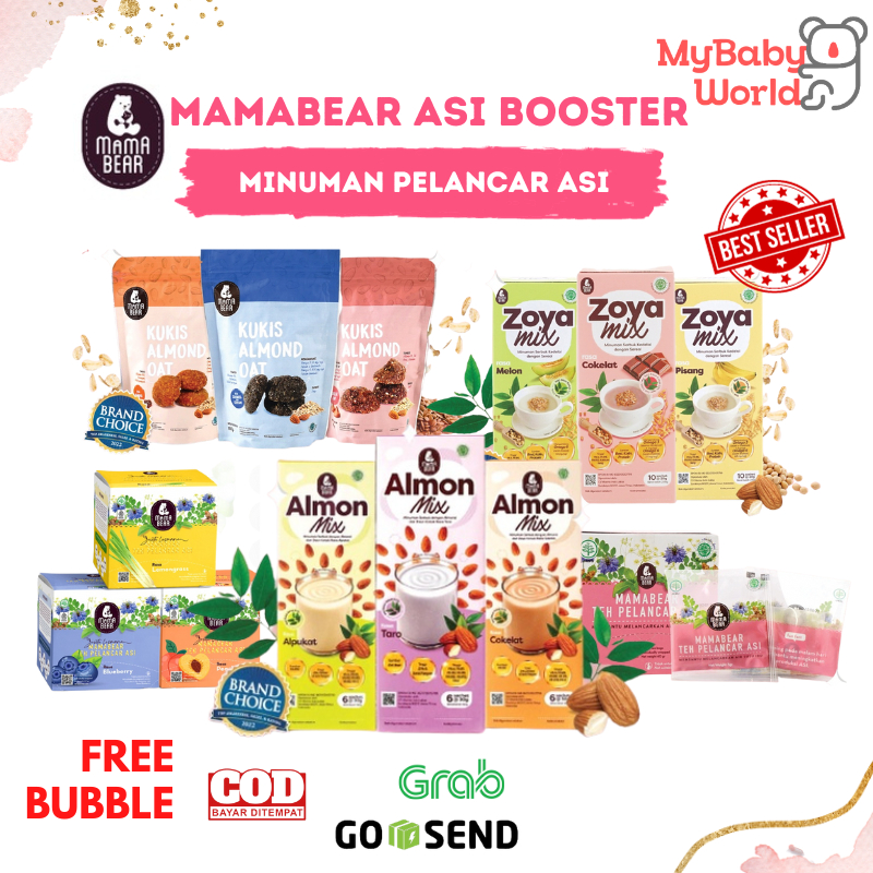 MBW - Mamabear Asi Booster Teh Pelancar Asi Almond Soya Mix Kukis Cookies
