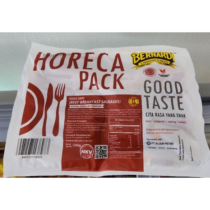 

Sosis sapi horeka 500gr