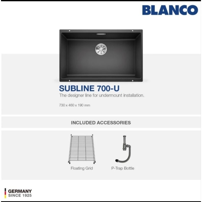 KITCHEN SINK BLANCO SUBLINE 700-U
