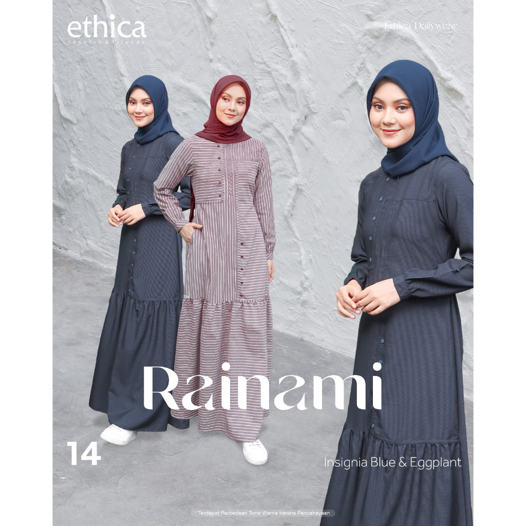 ETHICA Gamis  Daily Wanita Kekinian Rainami 15
