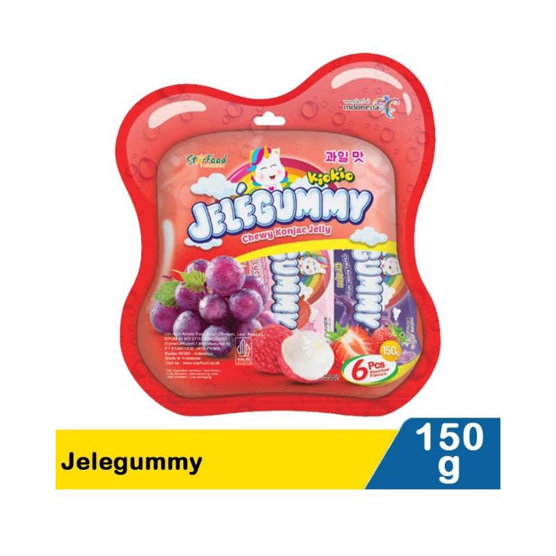 

Jele Gummy Kio Kio konjak jelly rasa buah isi 6 x 150 g