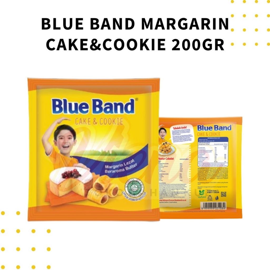 

BlueBand Cake & Cookie Margarin 200gr / Blue Band Sachet