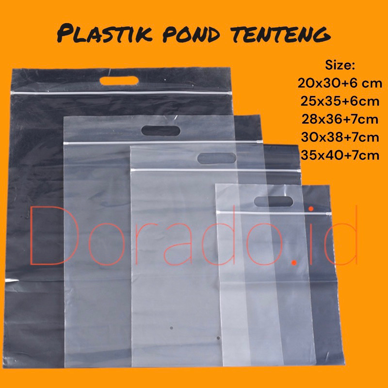 Plastik klip pond tenteng / plastik ziplock / plastik baju / plastik plong jinjing