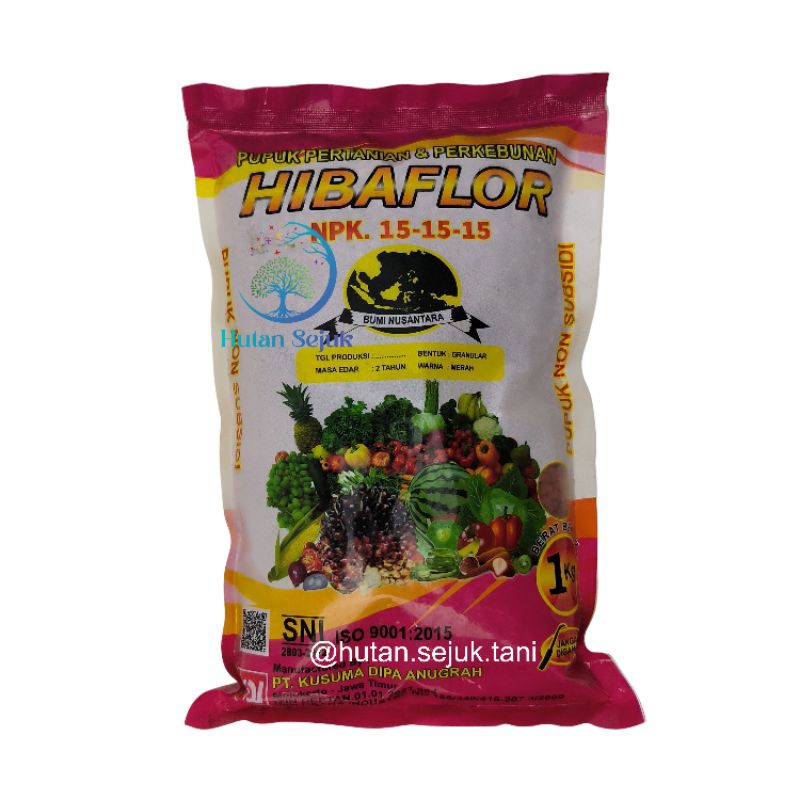 Pupuk NPK Hibaflor 15 15 15 1kg NPK Phonska ponska
