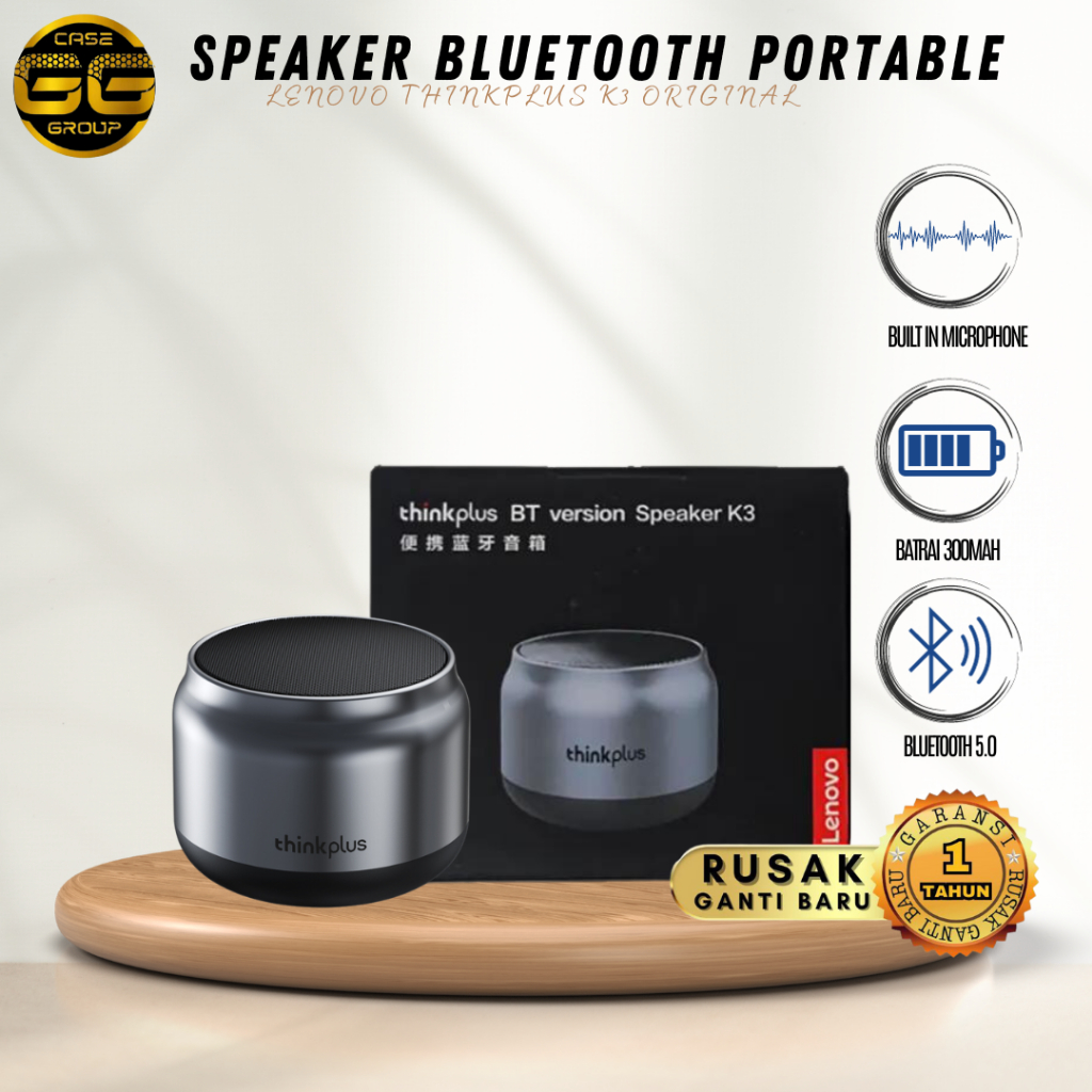 SPEAKER BLUETOOTH PORTABLE LENOVO THINKPLUS K3 ORIGINAL