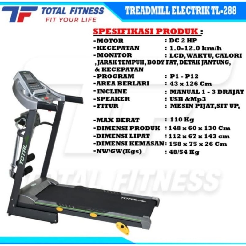Treadmill elektrik tl288