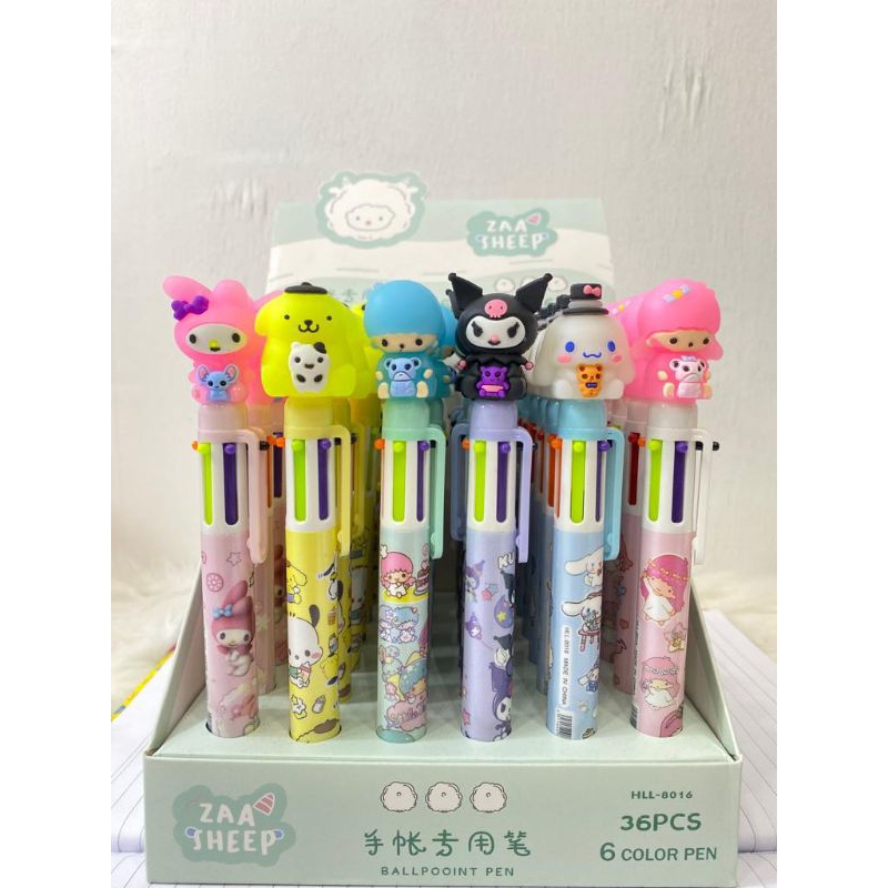 

Pulpen Karakter 6 warna tinta pena alat tulis sekolah anak HLL8016