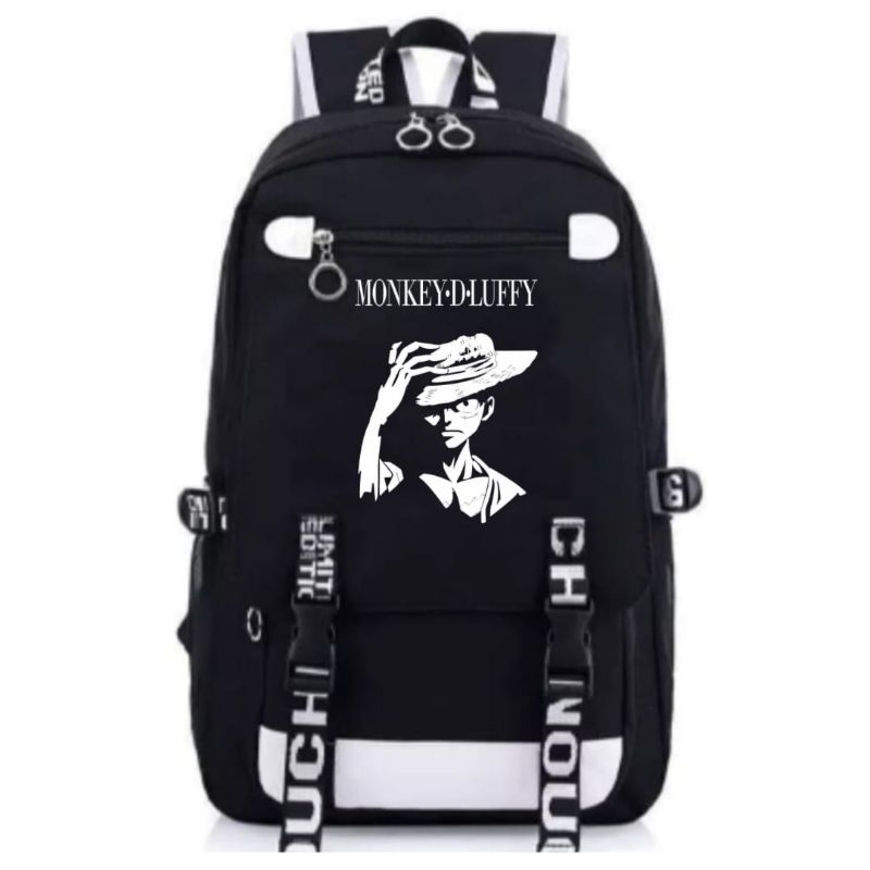 Tas Ransel anak Sekolah Kekinian One Piece89 Sablon DTF Premium Smp Sd Tk Paud