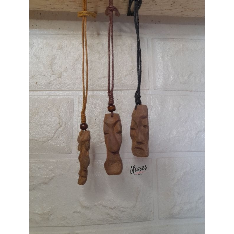 Kalung Etnik/ Kalung Bahan Kayu/ Kalung Pria/ Kalung Wanita