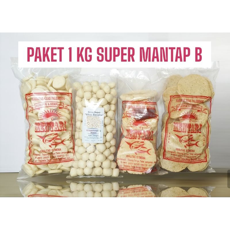 

Paket 1 Kg Super Mantap B ( Mini, Getas, Panggang, Kulit)