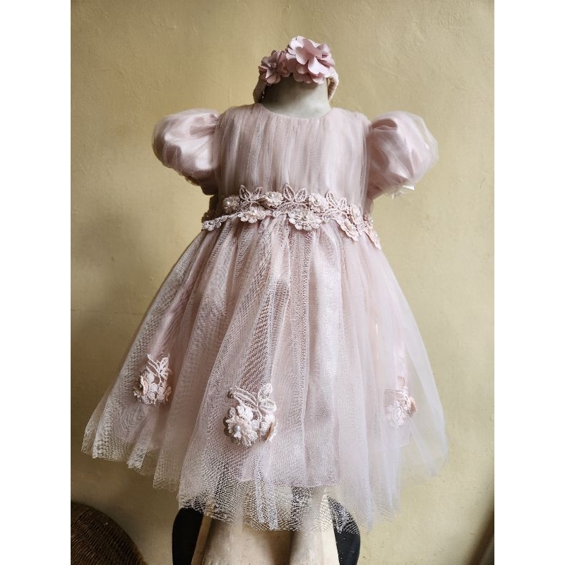 gaun pesta anak dress anak baju anak cewek 0-36 bulan