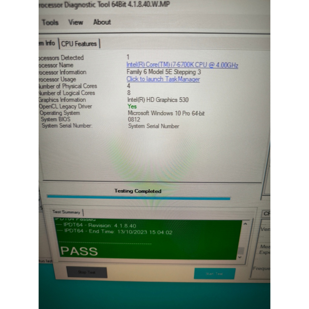 Intel i7 6700k 4C8T Processor - Bukan 7700k