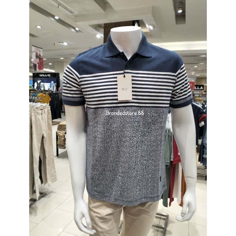 Arnett Baju Polo Shirt Stripe Pria Dewasa Original