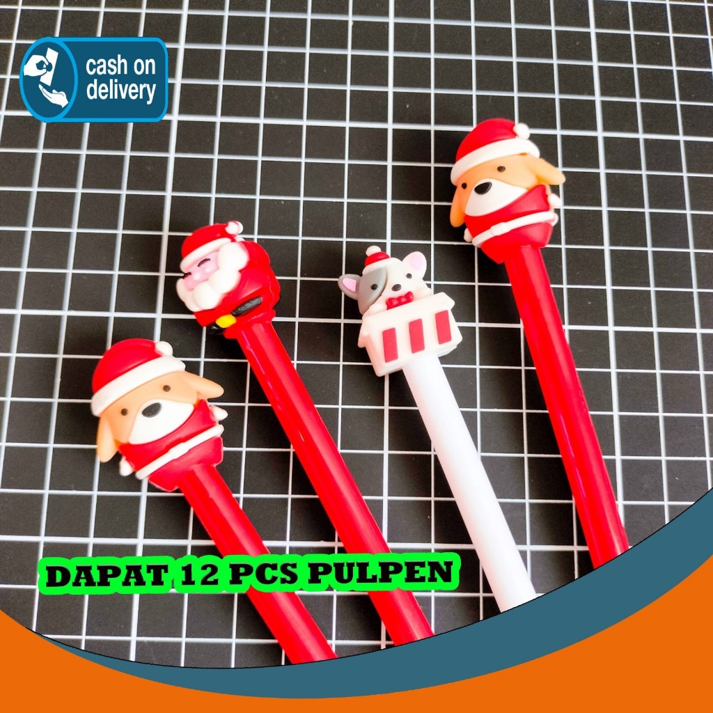 

SELUSIN (12 PCS) PULPEN GEL NATAL HEWAN PGK-1009 ZOO ANIMAL PEN PENA BOLPEN BOLPOIN CHRISTMAS ANAK LUCU ALAT TULIS KANTOR SEKOLAH MURAH TERMURAH COD