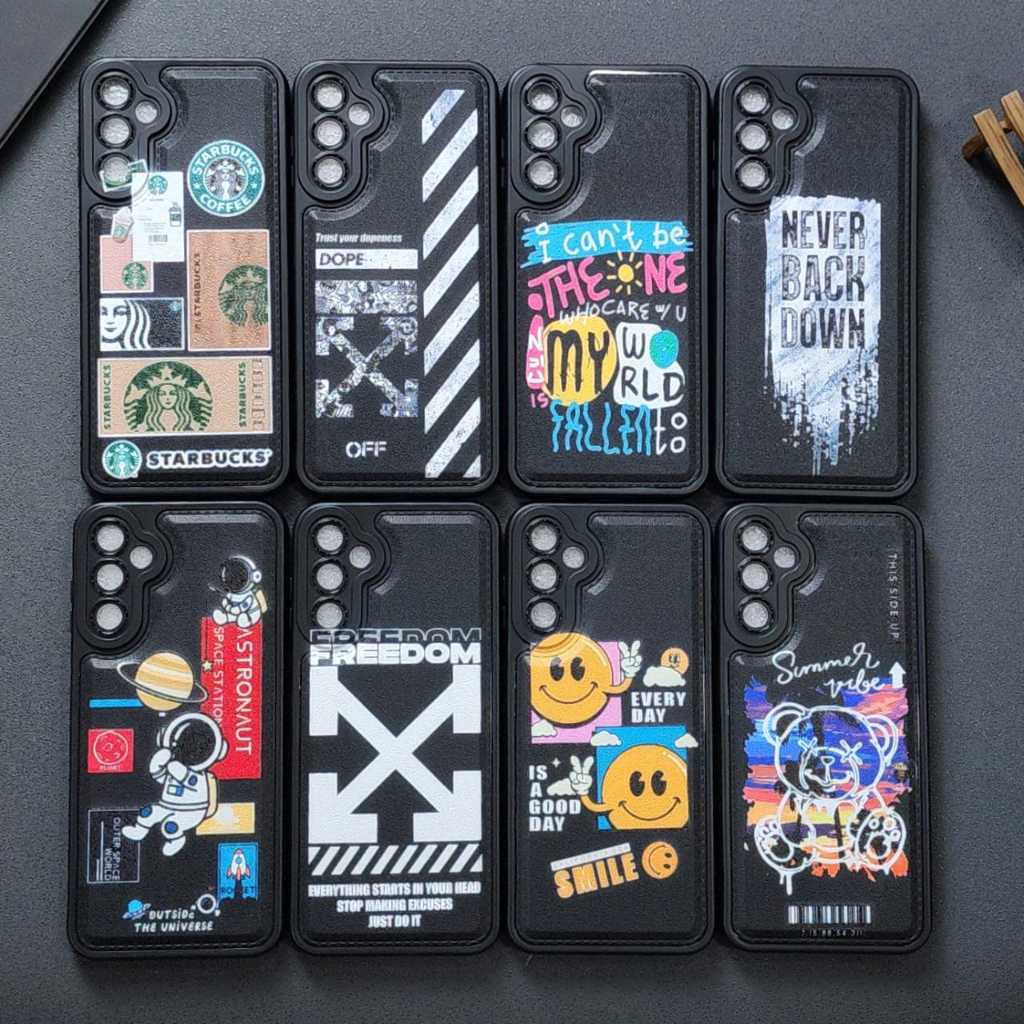 Leather black case gambar oppo a60 a79 5g a76 a96 a78 4g a78 5g a58 4g a18 oppo a38 4g oppo a98 5g c