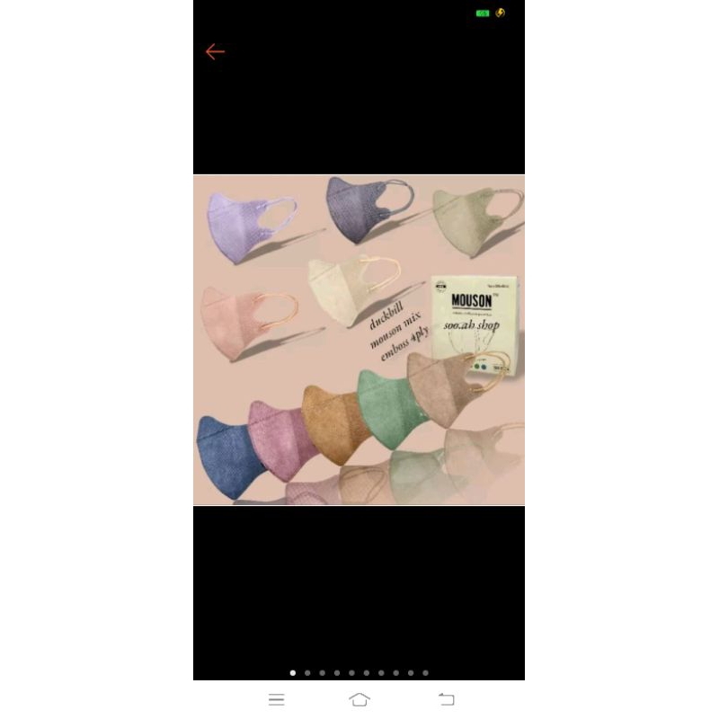 Masker Mouson Duckbill 50pcs