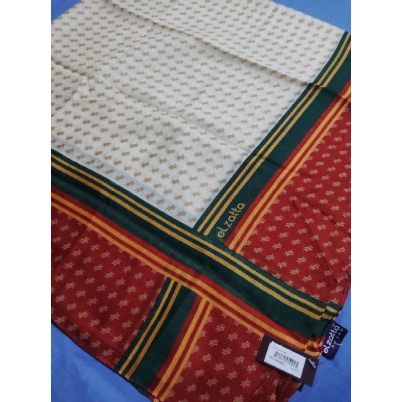 Segi Empat Elzatta Motif /hijab elzatta /scarf elzatta ori