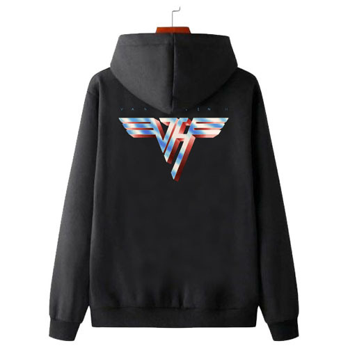 Jaket Hoodie Logo Van Halen Bahan Katun Fleece | Jaket Hoodie Jumper & Ritsleting | Bisa COD