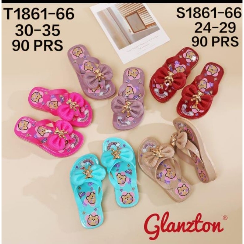 GLANZTON - SANDAL ANAK-ANAK WANITA FULL GLOSSY T1861-66 IMPOR