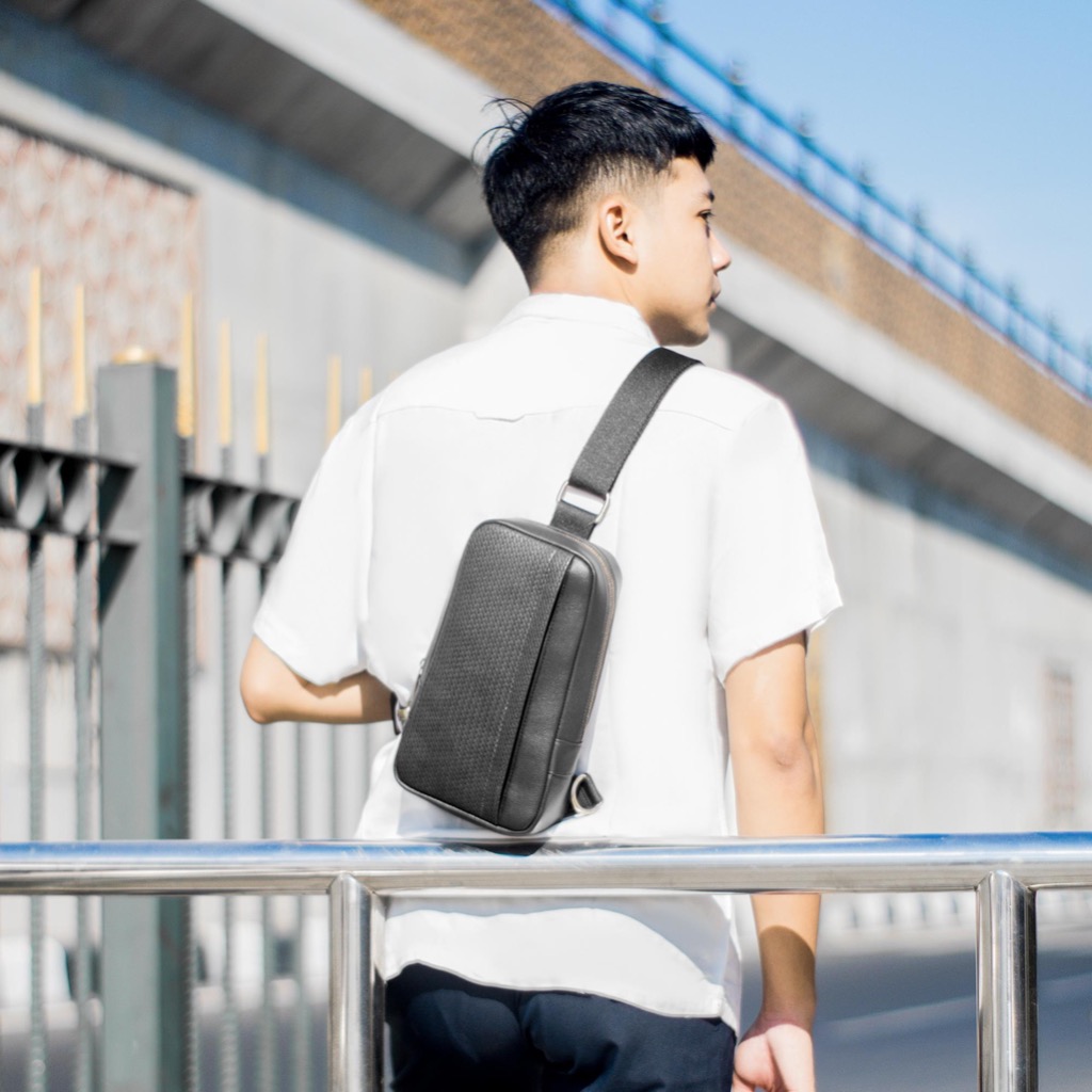 TROY Black Sling Bag Tas Selempang from The Daily Smith
