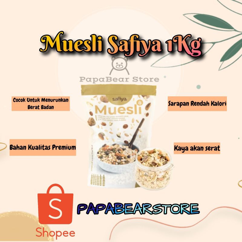 

READY STOK !! Muesli Safiya 1Kg