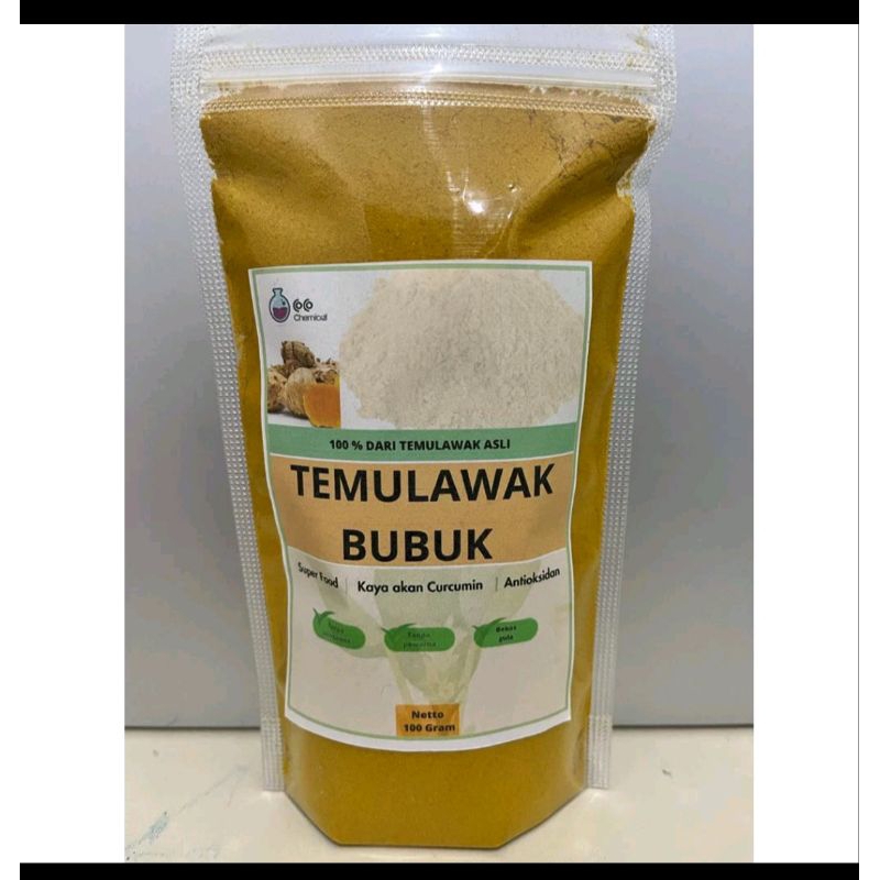 

Temulawak Bubuk Halus super 100℅ bahan murni 100g