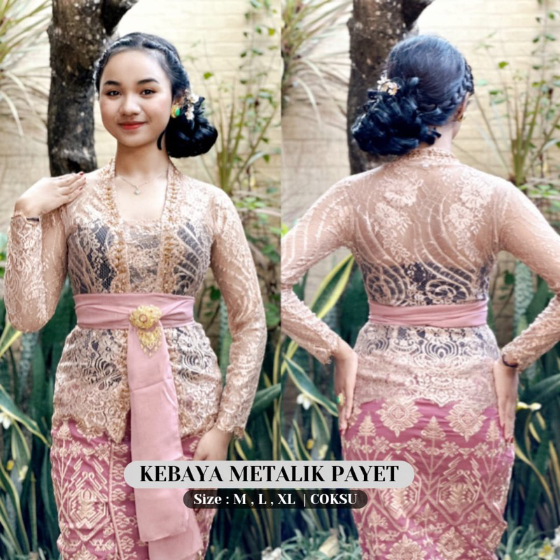 KEBAYA METALIC|KEBAYA METALIC PAYETKEBAYA BALI|KEBAYA METALIC ILALANG|KEBAYA JADI PREMIUM