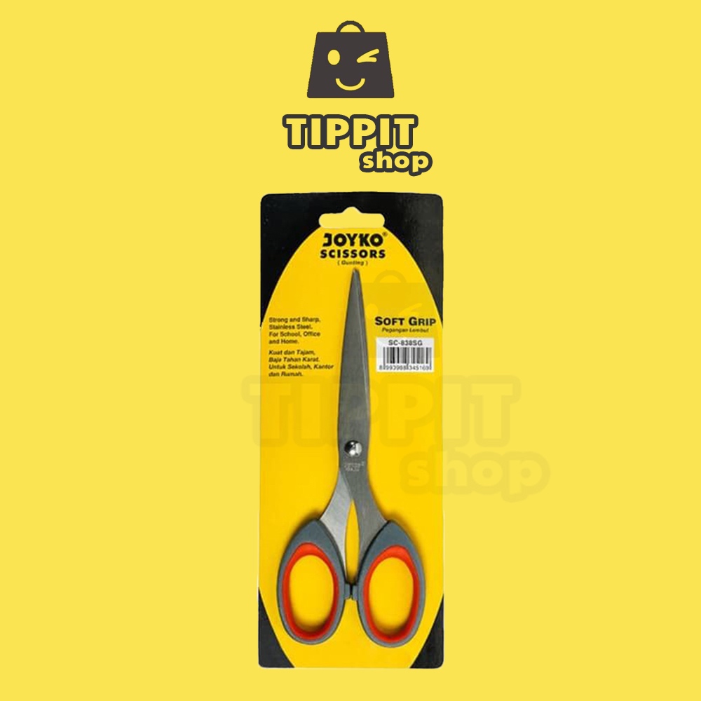 

Tippit Shop - Joyko Gunting Kertas SC 838 Soft Grip / Joyko Paper Scissors SC 838 SG