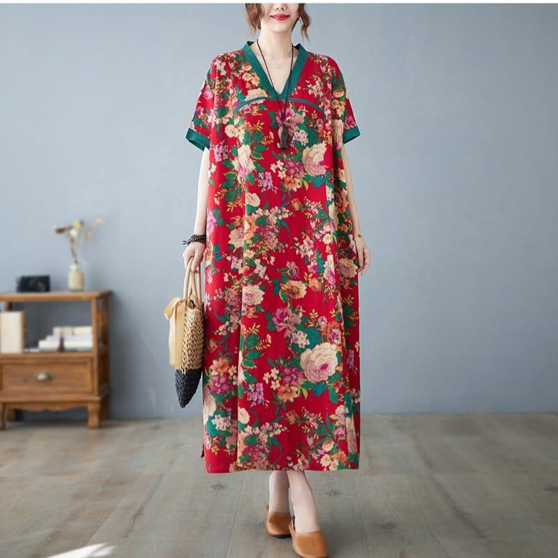 74004.74005.74006.74007 loose import Dress Longgar Wanita dengan Variasi Model dan Warna Pilihan loo