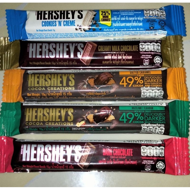 

Hershey's Coklat Creamy Milk Dark Coklat Cookies n Creme