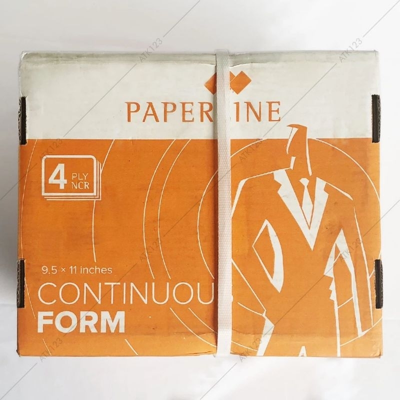 

Kertas CONTINUOUS FORM 4 PLY Warna Ukuran 9, 5 x 11 Inch NCR K4 W PAPERLINE /SIDU (Sinar Dunia)