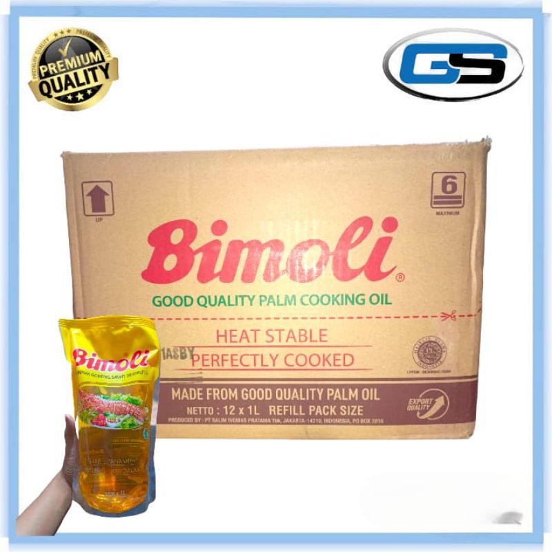 

Minyak bimoli 1 liter 1 dus 12 pouch
