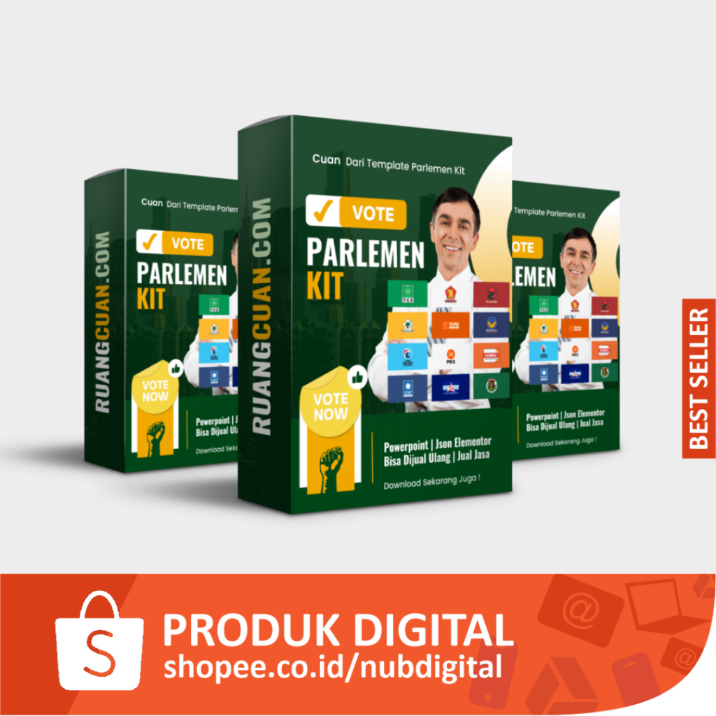 PARLEMEN CALEG KIT TEMPLATE VIDEO PROMOSI BANNER SOSMED BRANDING CALEG TERBARU NUB DIGITAL