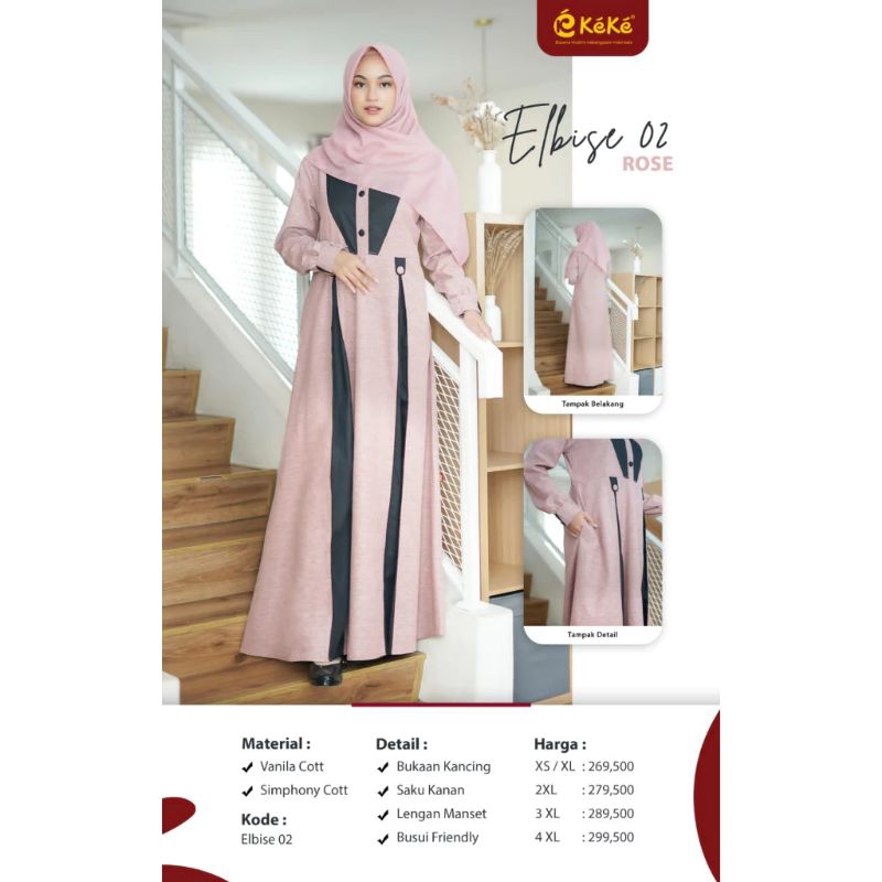 Gamis Keke Elbis 02//Gamis Dewasa Keke