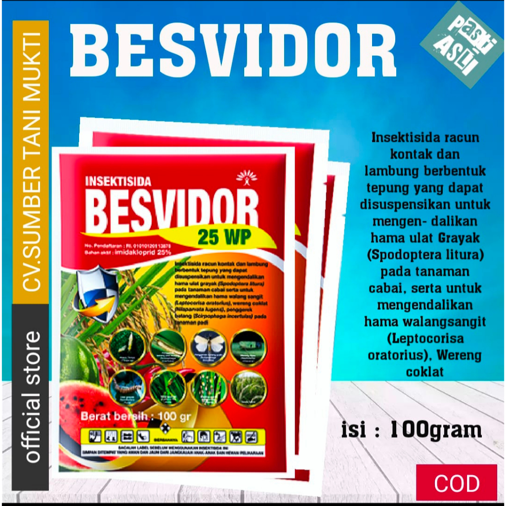 Besvidor 25WP 100gr