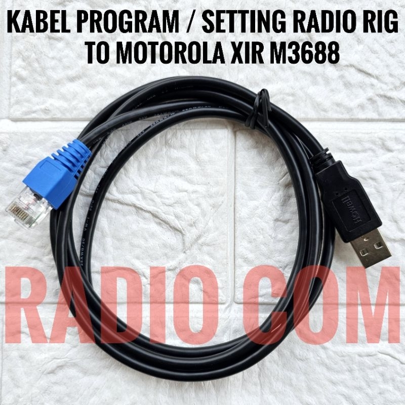 KABEL PROGRAM RADIO RIG MOTOROLA XIR M3688 KABEL DATA RIG MOTOROLA XIR M3688