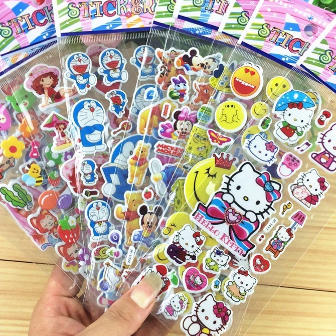 

Stiker Timbul Random/ Stiker Anak 3D/ Stiker Karakter / Stiker Mainan Anak Perempuan / Stiker Tempel