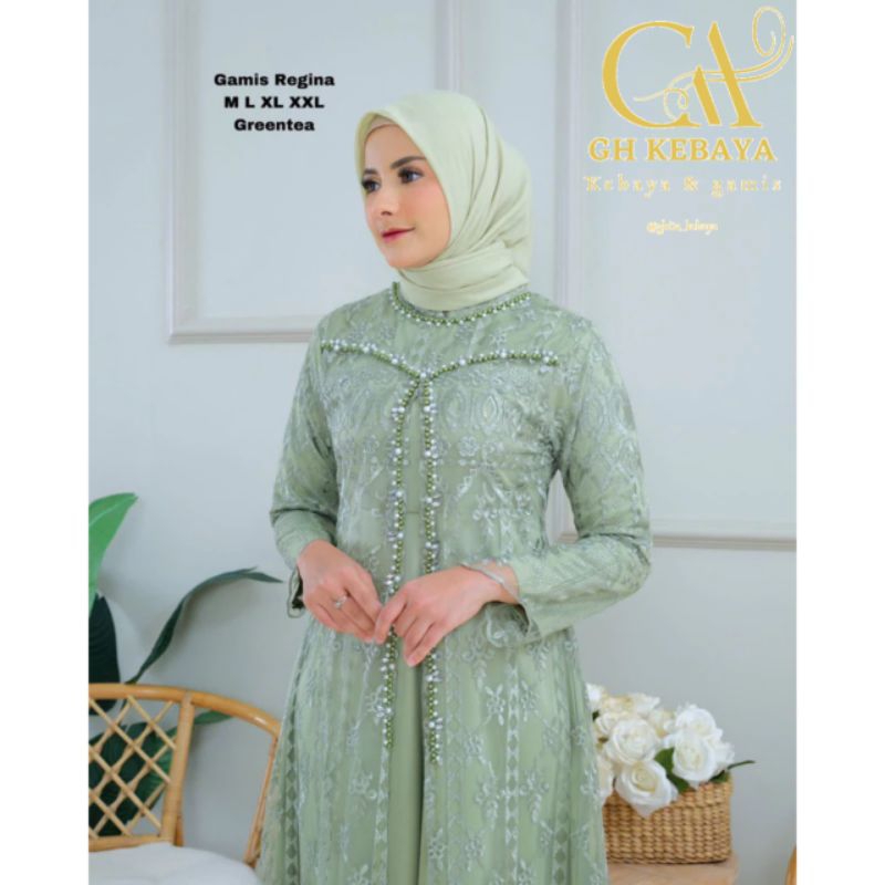 GAMIS ~ GAMIS DRESS REGINA FULL BORDIR ~ DRESS PAYET MUTIARA