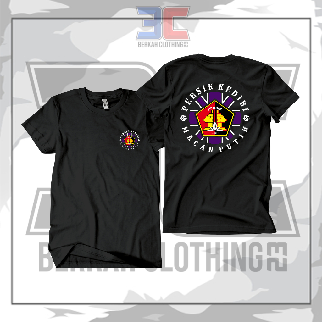 Kaos T-Shirt SUPORTER PERSIK KEDIRI Macan Putih