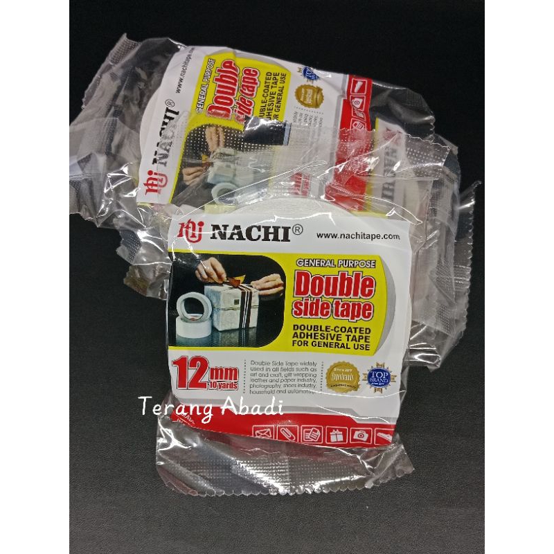 

Double tape nachi 12mm/isolasi kado/selotip