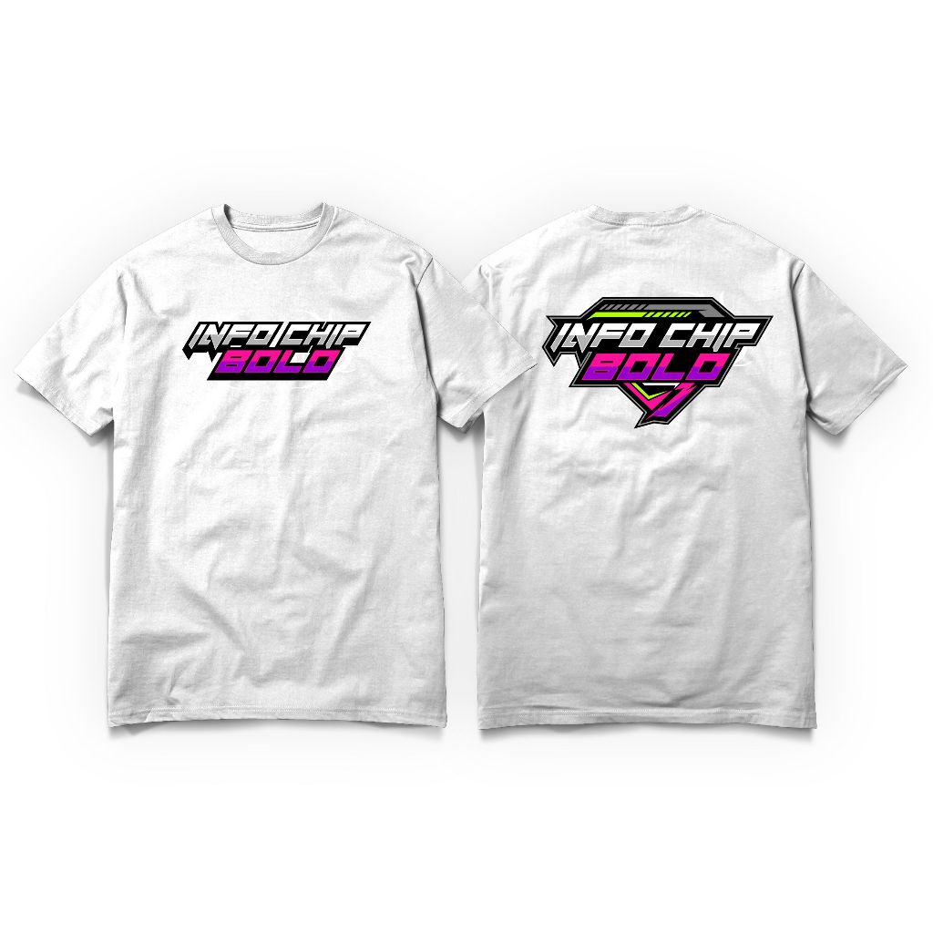 KAOS INFO CHIP katun combed30s  tshirt unisex cewek cowok TERLARIS