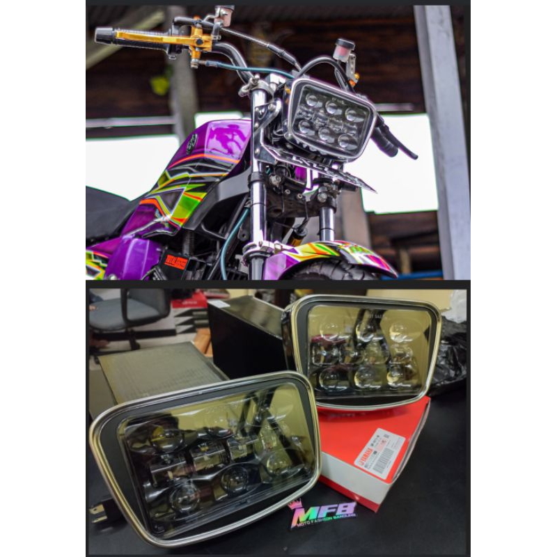 LAMPU DAYMAKER RXKING V1 RING COVER BATOK ORIGINAL YAMAHA GENUINE PART PNP PLUS SOKET H4